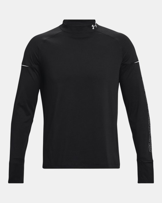 Men's UA OutRun The Cold Long Sleeve in Black image number 5